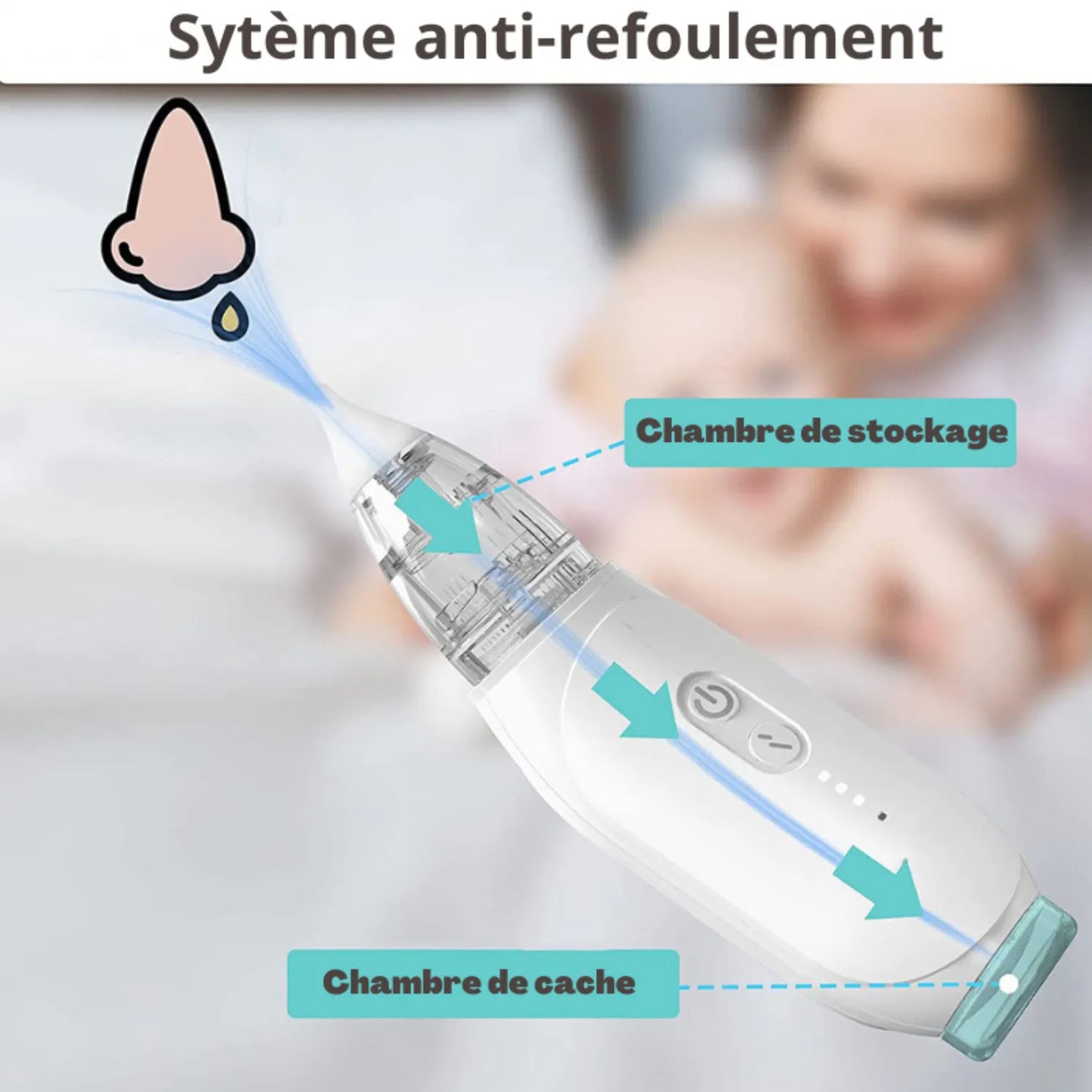 système anti-refoulement rechargeable