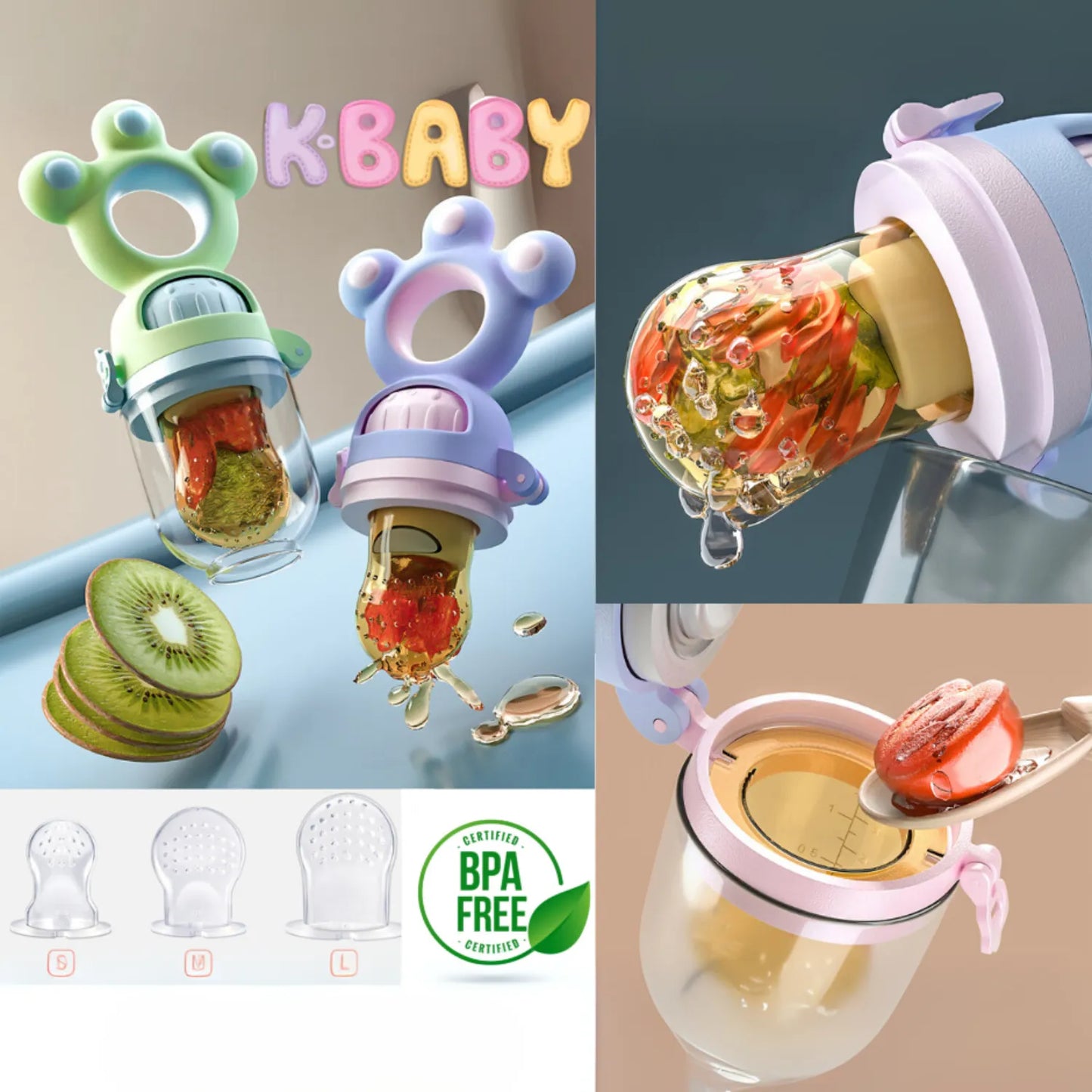 Tétine grignoteuse sécurisée pour bébé