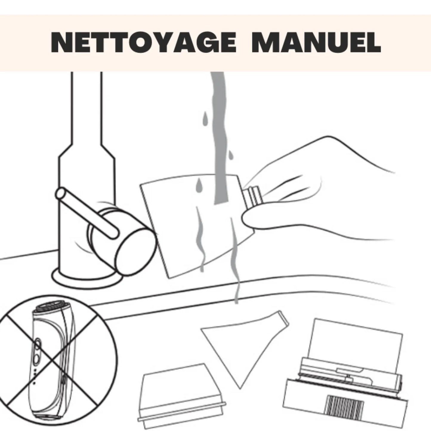 embouts silicone et nettoyage manuel mouche bébé K-BABY