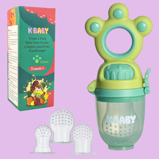Grignoteuse bébé en silicone – Sécurité et découverte des fruits