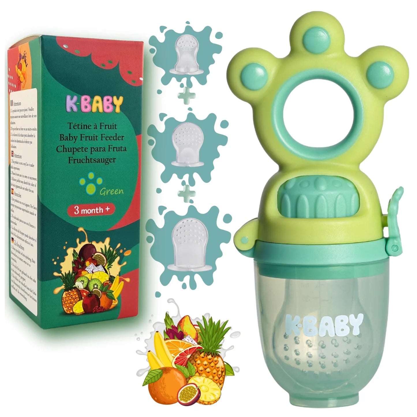 Grignoteuse bébé K-BABY en silicone alimentaire
