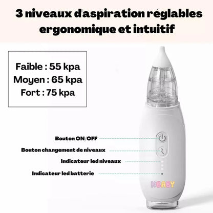 design compact avec 3 niveau d'aspiration K-BABY