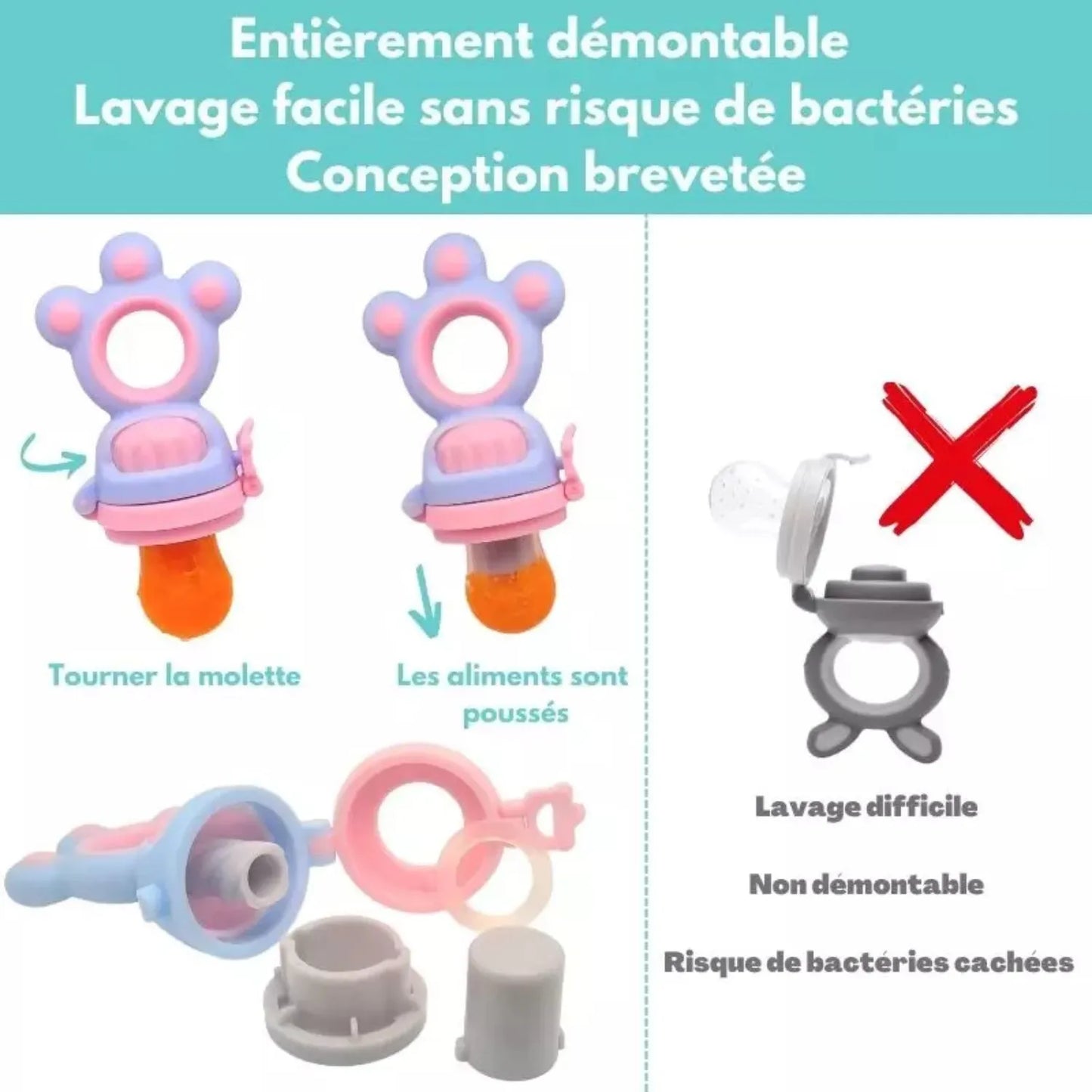lavage facile sans risque de bactéries 